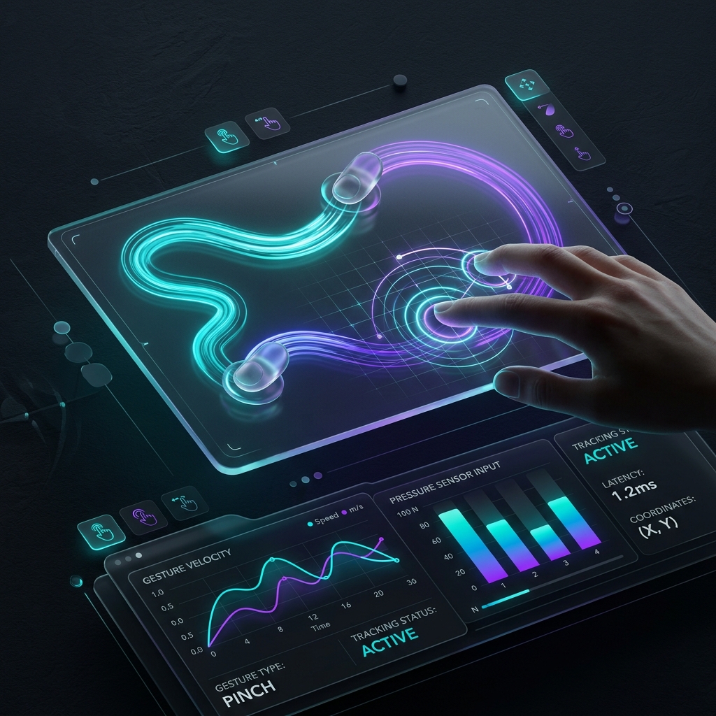 Interactive Gesture Trace Pad Visualizer
